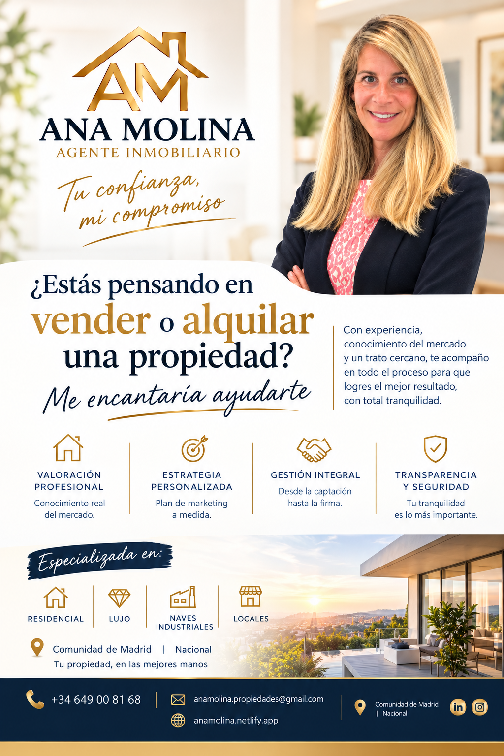 Ana Molina Agente Inmobiliario en Madrid